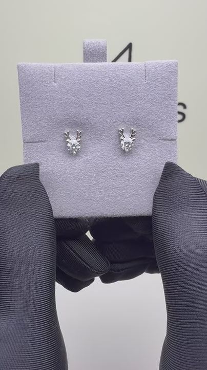 ES-20091 | D-Color 1CT Stud Earrings | White Gold Plated