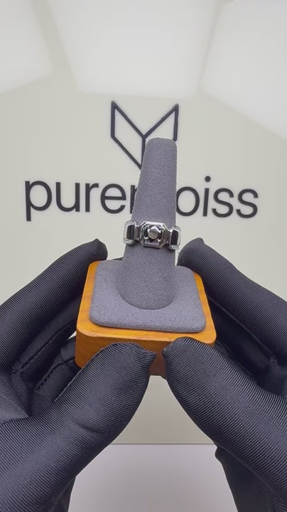 RS-10293 | Men's Fancy Color 1CT Ring | White Gold Plated