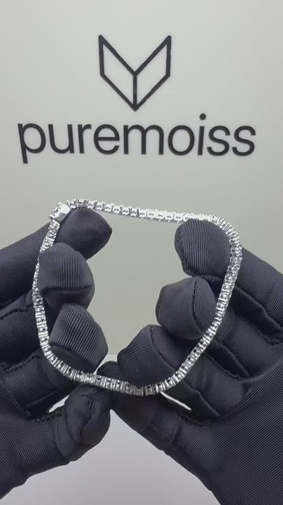 D-Color Moissanite Tennis Bracelet | 3mm Stones