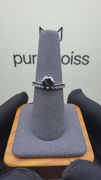 RS-10103 | Fancy Color 1CT Ring | White Gold Plated