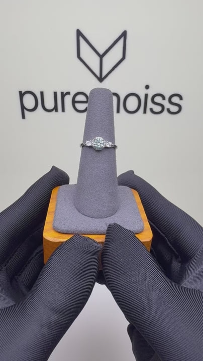RS-10372 | Men's Fancy Color 0.5CT Ring | White Gold Plated