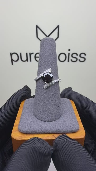 RS-10223 | Fancy Color 2CT Ring | White Gold Plated