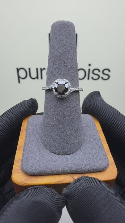 RS-10113 | Fancy Color 1CT Ring | White Gold Plated