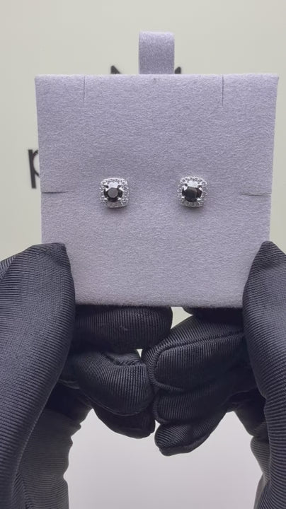 ES-20053 | Fancy Color 1CT Stud Earrings | White Gold Plated