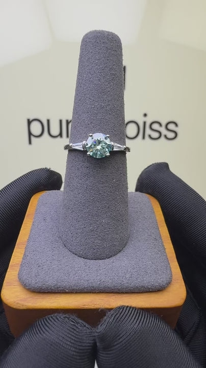 RS-10492 | Fancy Color 1CT Ring | White Gold Plated
