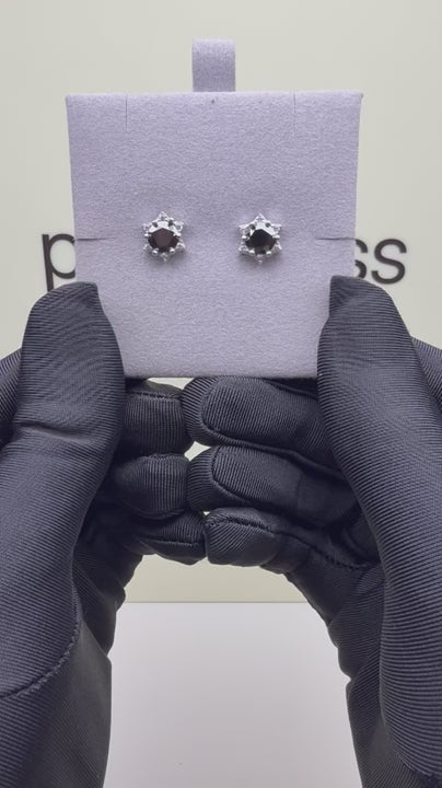 ES-20043 | Fancy Color 2CT Stud Earrings | White Gold Plated