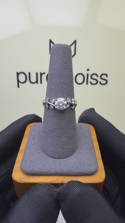 RS-10481 | D-Color 1CT Ring | White Gold Plated