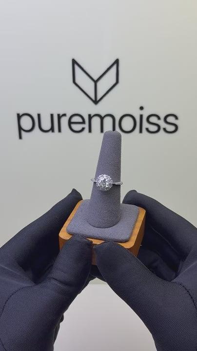 RS-10021 | D-Color 1CT Ring | White Gold Plated