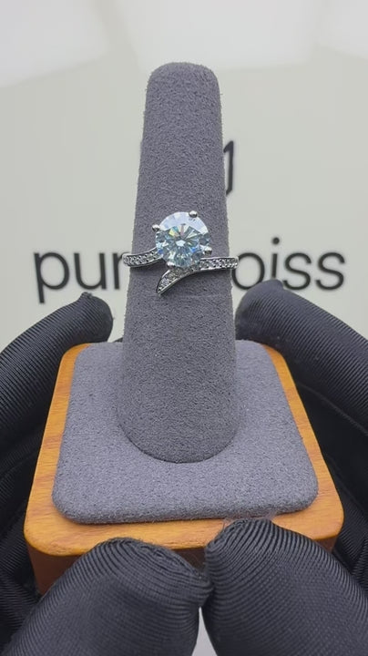 RS-10212 | Fancy Color 2CT Ring | White Gold Plated