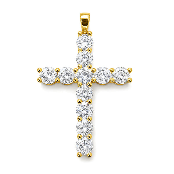 6CT Moissanite Cross Pendant | Power of Faith | Upgraded Version