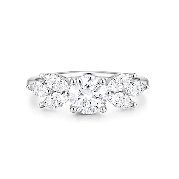 RS-10231 | D-Color 1CT Ring | White Gold Plated