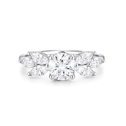 RS-10231 | D-Color 1CT Ring | White Gold Plated
