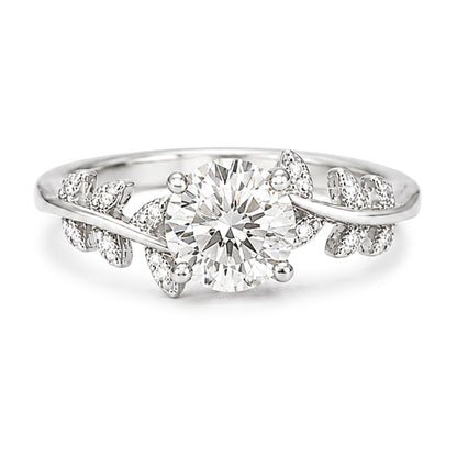 RS-10481 | D-Color 1CT Ring | White Gold Plated