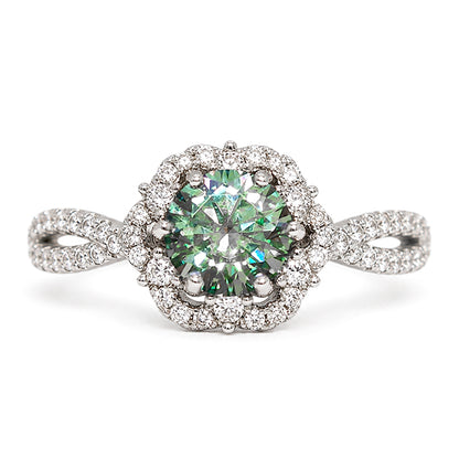 RS-10072 | Fancy Color 1CT Ring | White Gold Plated