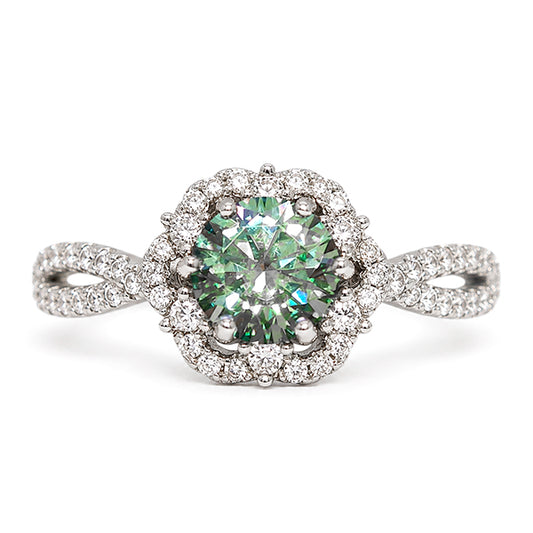 RS-10072 | Fancy Color 1CT Ring | White Gold Plated