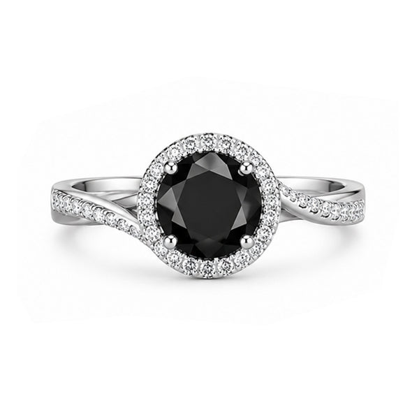 RS-10113 | Fancy Color 1CT Ring | White Gold Plated