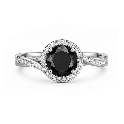 RS-10113 | Fancy Color 1CT Ring | White Gold Plated