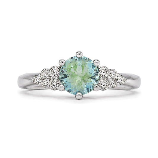 RS-10402 | Fancy Color 1CT Ring | White Gold Plated