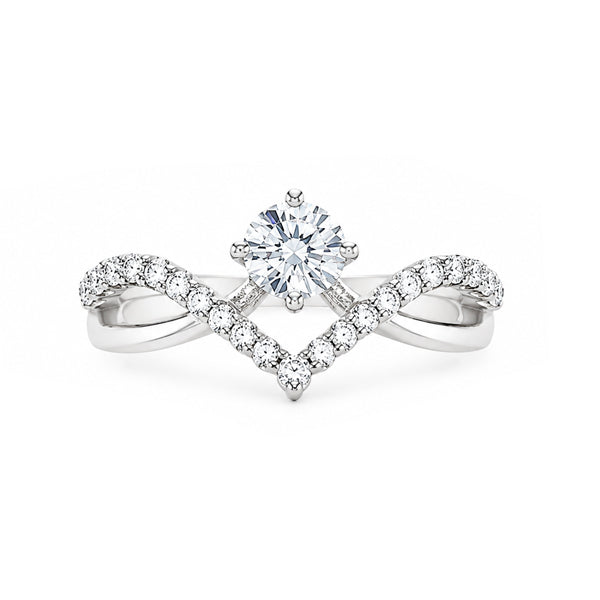 RS-10031 | D-Color 1CT Ring | White Gold Plated