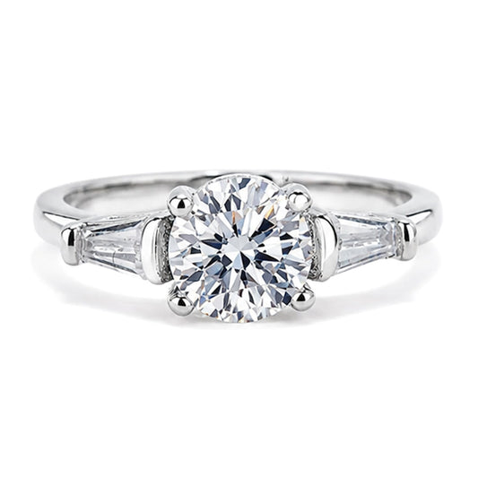 RS-10491 | D-Color 1CT Ring | White Gold Plated