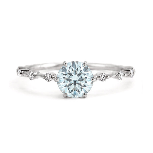 RS-10462 | Fancy Color 1CT Ring | White Gold Plated