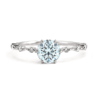 RS-10462 | Fancy Color 1CT Ring | White Gold Plated