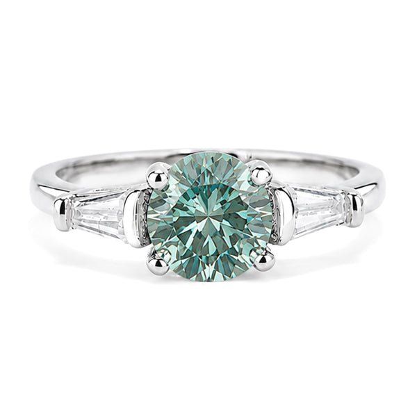RS-10492 | Fancy Color 1CT Ring | White Gold Plated