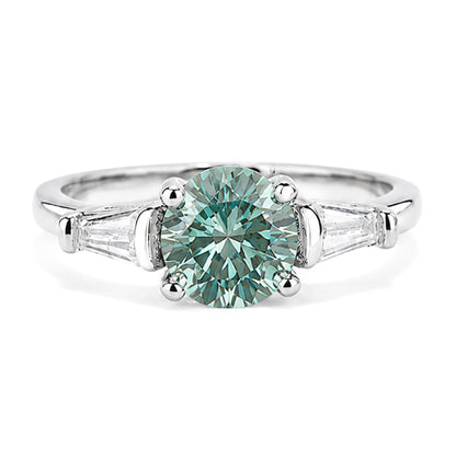 RS-10492 | Fancy Color 1CT Ring | White Gold Plated