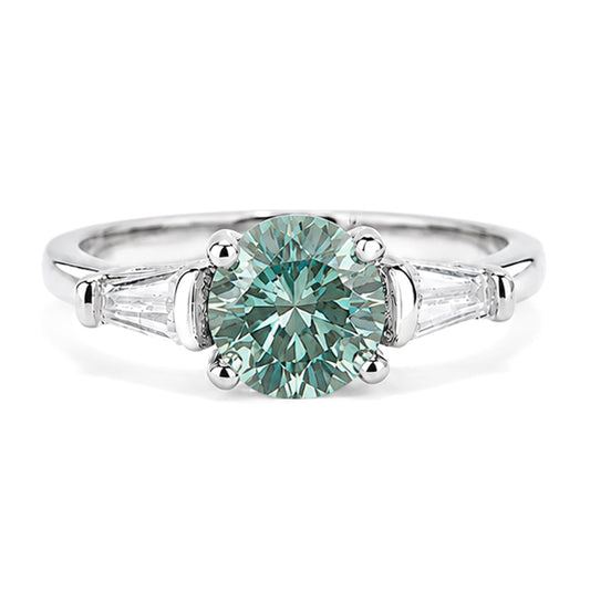 RS-10492 | Fancy Color 1CT Ring | White Gold Plated