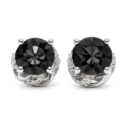 ES-20103 | Fancy Color 2CT Stud Earrings | White Gold Plated