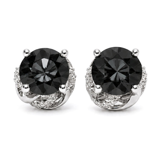 ES-20103 | Fancy Color 2CT Stud Earrings | White Gold Plated