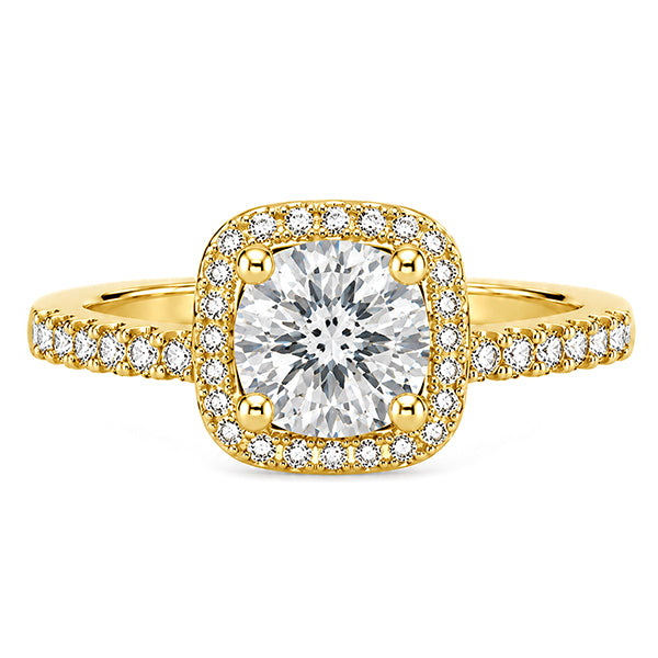 RS-10044 | D-Color 1CT Ring | 18K Gold Plated