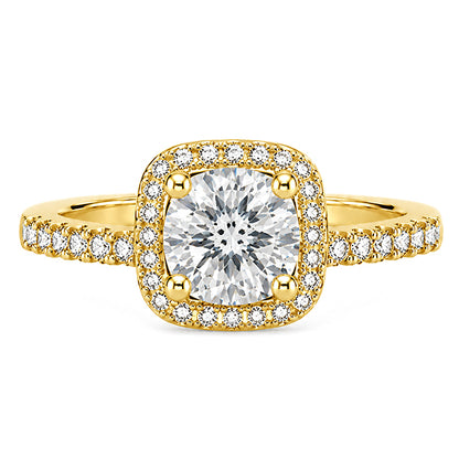 RS-10044 | D-Color 1CT Ring | 18K Gold Plated