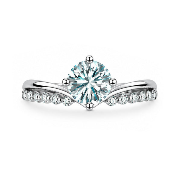 RS-10102 | Fancy Color 1CT Ring | White Gold Plated