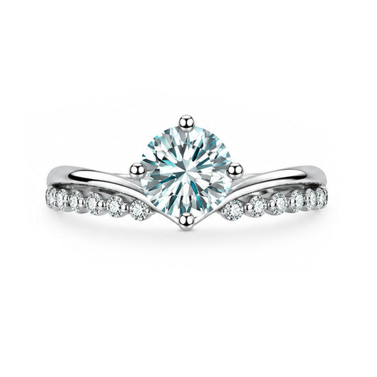 RS-10102 | Fancy Color 1CT Ring | White Gold Plated