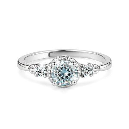 RS-10372 | Men's Fancy Color 0.5CT Ring | White Gold Plated