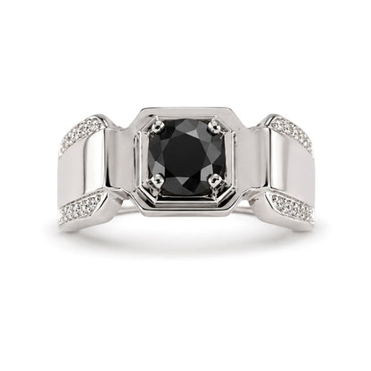 RS-10293 | Men's Fancy Color 1CT Ring | White Gold Plated