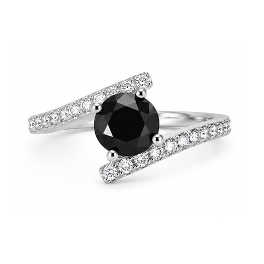 RS-10223 | Fancy Color 2CT Ring | White Gold Plated