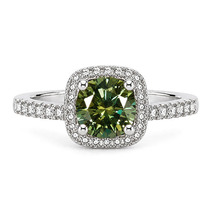 RS-10042 | Fancy Color 1CT Ring | White Gold Plated