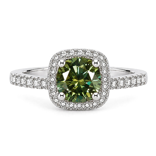 RS-10042 | Fancy Color 1CT Ring | White Gold Plated