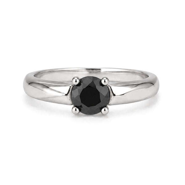 RS-10283 | Men's Fancy Color 0.5CT Ring | White Gold Plated