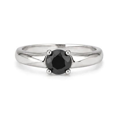 RS-10283 | Men's Fancy Color 0.5CT Ring | White Gold Plated