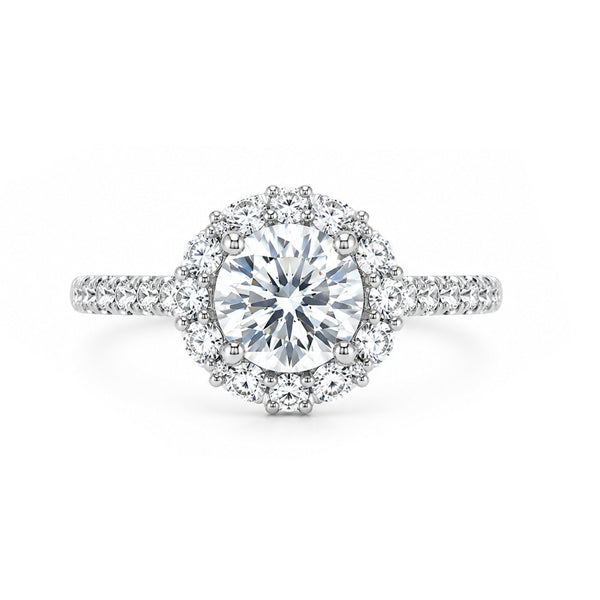 RS-10021 | D-Color 1CT Ring | White Gold Plated