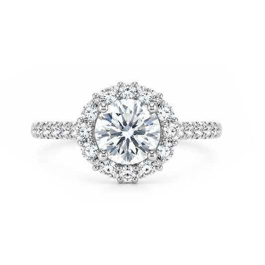 RS-10021 | D-Color 1CT Ring | White Gold Plated