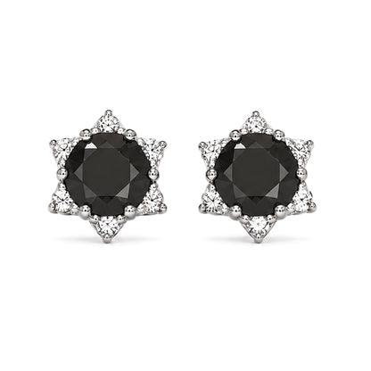 ES-20043 | Fancy Color 2CT Stud Earrings | White Gold Plated