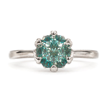 RS-10392 | Fancy Color 1CT Ring | White Gold Plated