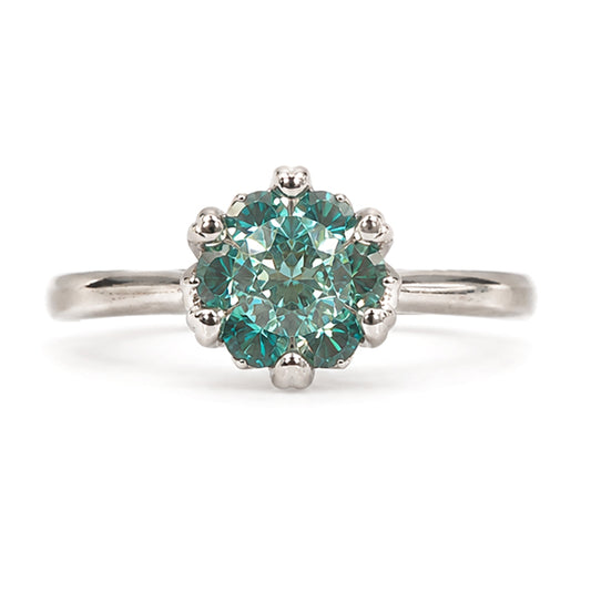 RS-10392 | Fancy Color 1CT Ring | White Gold Plated