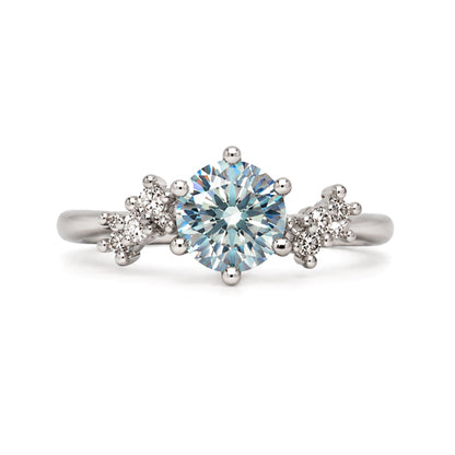 RS-10412 | Fancy Color 1CT Ring | White Gold Plated