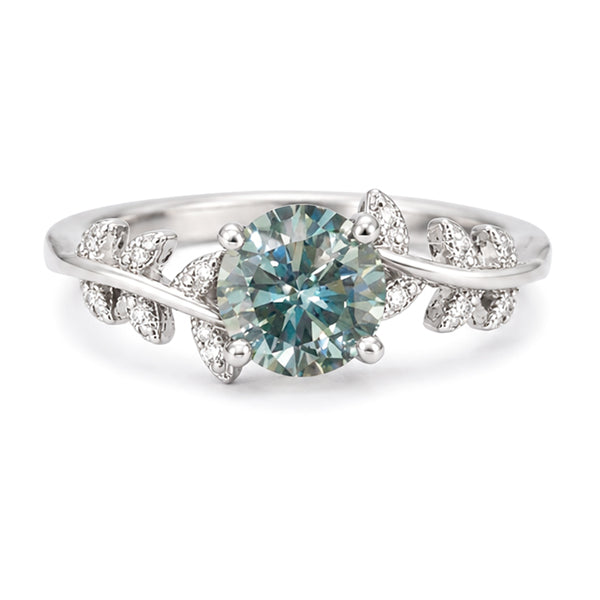 RS-10482 | Fancy Color 1CT Ring | White Gold Plated