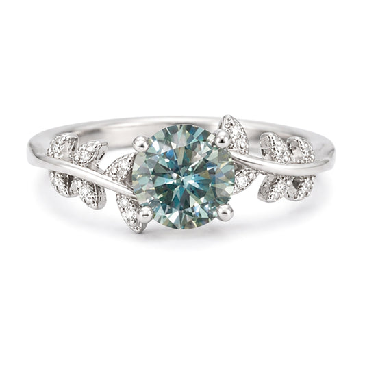 RS-10482 | Fancy Color 1CT Ring | White Gold Plated